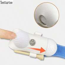 Teettartee 紧凑型高尔夫球袋，PU皮革高尔夫球包，多功能高尔夫腰包，便携式高尔夫球保护器，户外腰挂高尔夫钥匙扣，紧凑型迷你高尔夫球袋，PU皮革高尔夫钥匙扣，迷你高尔夫球袋，腰包，小球袋配件