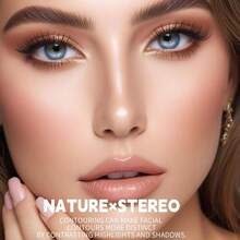 Cool Toned Contour Palette With Mirror, Taupe Contour Powder Fair Pale Light Cool Toned Skin, Nose Contouring Bronzer Powder With Face Brush - #灰色的 - 查看 4