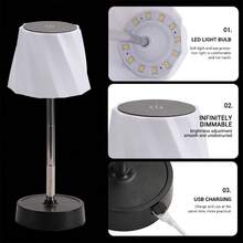 1pc Retractable Rechargeable LED Small Desk Lamp Suitable For Bedrooms Student Offices Study Eye Protection Night Lights Desk Atmosphere Lights