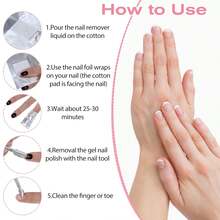200 PCS Nail Remover Foil Wraps, Nail Foils Soak Off, Gel Nails Polish Remover, Nail's Polish Removers Nails Foil Wraps With Cotton Pads (Silver) - 銀色 - 查看 4