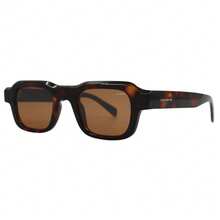 Premium Unisex Square Sunglasses High Quality Old Money Modern Casual With UV400 Protection - 馬利龜 - 查看 2