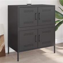 Sideboard Black 68x39x79 Cm Steel - Black - View 1