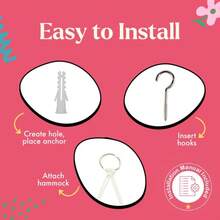 毛绒动物收纳花边吊床，大号 - 波西米亚风格房间装饰玩具收纳 - 角落悬挂毛绒玩具毛绒动物网状收纳盒 - 彩色 - 查看 4