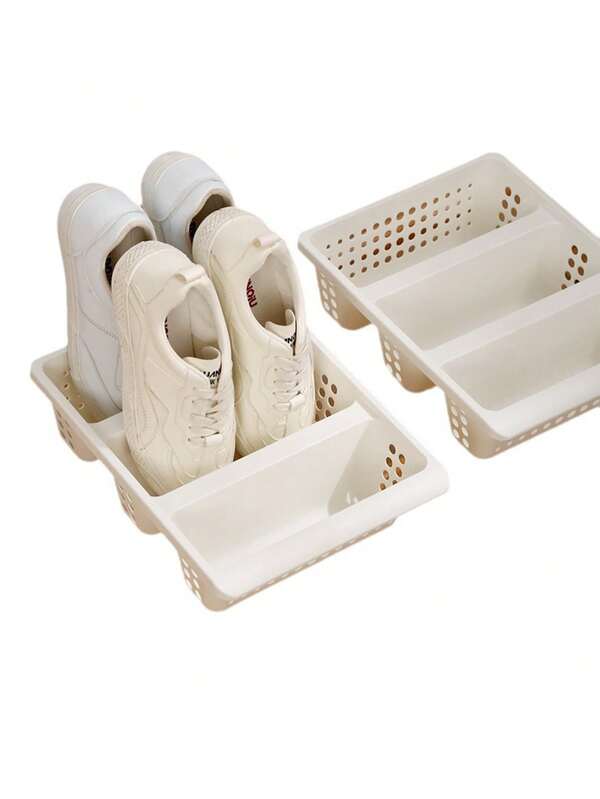 [Hot Selling] 3-Tier Space-Saving Shoe Rack - Dust-Proof Plastic Storage Rack For Slippers And Shoes, Multi-Functional Home Storage Solution, Space-Saving Household Shoe Rack, Drawer-Style Plastic No-Assembly Shoe Rack, Magical Slipper Storage Rack.