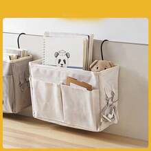 床头布艺收纳挂袋沙发壁挂式墙壁收纳袋门后挂袋储物袋 - 彩色 - 查看 3