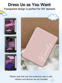 Funda protectora personalizada para Kindle, texto personalizable y fondo multicolor, diseño minimalista y de moda, compatible con el lector electrónico Kindle (11.ª generación) / Paperwhite 6 lanzado en 2022 y Kindle (10.ª generación) lanzado en 2019, accesorios para Kindle, cubierta para Kindle, función de suspensión/activación automática, material de cuero cómodo, cierre magnético, resistente a golpes, adecuado como regalo de cumpleaños/festividad - Multicolor - Ver 9