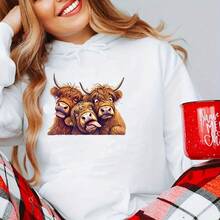 1 pieza/2 piezas/3 piezas Parche de plancha con diseño de vaca de las tierras altas Parche de transferencia de calor DIY Pegatina de transferencia de calor lavable Diseño de parche de transferencia de calor personalizado Decoración de primavera y verano para ropa - Multicolor - Ver 6