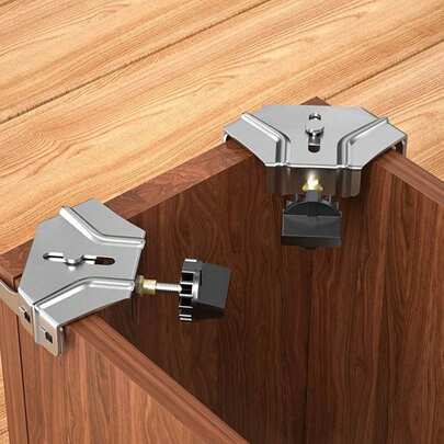 Abrazadera de ángulo recto de acero inoxidable, abrazadera de fijación rápida de 90 grados para carpintería, empalme, marco de fotos, gabinete