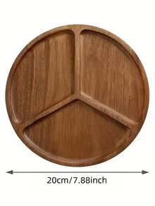 独特隔层木托盘 - 复古风格小吃盘，适合盛放甜点、小吃、面包、披萨、奶酪、水果等。| 万圣节、圣诞节和生日派对的必备之选，（食品材质），礼品托盘，优质木托盘，多功能厨房用品，家居装饰