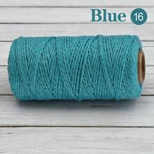100M/300M 米色 Macrame 绳卷 强力 2 毫米工艺绳 适用于 DIY 缝纫、植物悬挂、壁挂婚礼圣诞装饰 - 彩色 - 查看 18