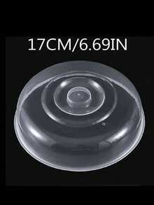 1pc Microwave Splash Guard - Universal Bowl/Dish Cover | Transparent Reusable Food Cover, Splatter Shield 1pc Microwave Oil Guard Round Plastic Bowl Lid With Handle, Food Preservation - Multicolor - View 6