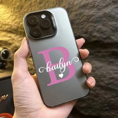 Customizable Matte Black Wedding Phone Case, Compatible With Apple XR, 11, 13, 14, 15 And 16 Pro Max. It Is Clear, Fashionable, Vibrant In Color, Cute, Minimalist, And Perfectly Matches Your Phone. It Is A Unique Personalized Gift For Friends, Girlfriends And Mothers.