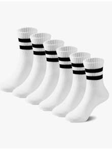 Women Crew Socks - White - View 3