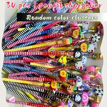 15/30 buc + 1 ascuțitoare, creioane din lemn HB de culoare aleatorie cu radiere - design creativ în formă de animal colorat, radiere înlocuibile, material din lemn natural potrivit pentru școală, birou și rechizite de artă