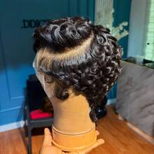 Culry Lace Front Wig For Women Short Bob Wig Human Hair Pre Plucked Pixie Cut Wig 13x4 Lace Wig With Baby Hair 1B Color 200% Density - Ginger - View 7