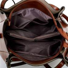 Women's Bag New Retro Four-Piece Mother-And-Child Bag Large Capacity One-Shoulder Handbag Crossbody Bucket Bag Perfect For Birthday Gift Halloween Christmas Thanksgiving New Year's Gift - màu nâu - Xem 6
