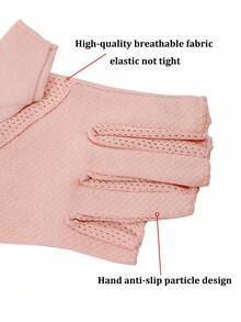 klimonla 1双防紫外线防照射美甲灯无指手套，美甲用品，美甲工具，美甲艺术工具，返校季，美甲，美甲贴片工具