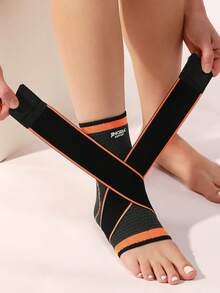 JINGBA SUPPORT 1 pieza Manguito elástico de punto unisex - Ligero y transpirable, con soporte de compresión, apto para deportes y uso diario - Naranja - Ver 6