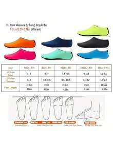 透气速干水鞋 - 赤足沙滩袜，防滑鞋底，适合钓鱼、冲浪、游泳和徒步旅行；轻便速干水袜，防滑、灵活、透气网眼鞋面，多种颜色可选；男女通用水袜，适合沙滩玩耍、瑜伽、泳池、划独木舟、桨板冲浪、水上运动和户外活动；无缝、亲肤、可机洗 - 水上运动爱好者的理想礼物