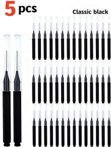 200pcs Tooth Cleaning Brush, Cleaner Interdental Brush, Toothpick, Oral Dental Care Brush, Oral Teeth Cleaning Tools, Eyelash Brush - Multicolor - View 26