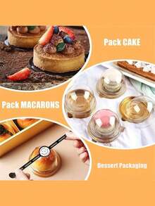 50/100 pièces, Boîtes à gâteau mini en plastique transparent avec couvercles, Supports à cupcakes ronds, Boîtes en plastique pour pâtisseries, Boîtes dôme pour gâteaux de lune, Boîtes d'emballage pour la cuisson, Ustensiles de cuisine, Fournitures pour petites entreprises et écoles, Sacs et boîtes alimentaires convenant pour bonbons, chocolat, etc. - Multicolore - Voir 3