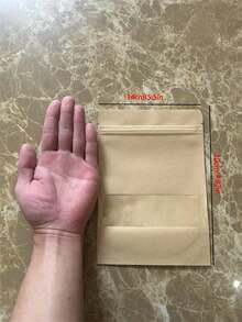 5/10/50个装，带开窗自立牛皮纸袋，适用于礼品包装和小型企业用品 - 彩色 - 查看 19