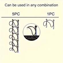 TAIMASI 5pcs Wall-Mounted Punch-Free Towel Storage Rack - Space-Saving, Multi-Functional Organizer For Towels & Bottles - Stylish Bathroom Accessories Set - For Bathroom Organization - Suitable For All Bathroom Styles - Great Gift For Housewarming  - Perfect For Back-To-School, Thanksgiving, Christmas, New Year's, Easter, Fourth Of July, Labor Day, Mother's Day, Father's Day, Valentine's Day, Housewarming, And Super Bol Sunday Organization And Gifting - 銀色 - 查看 5