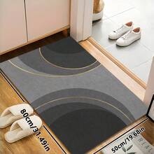 1pc Modern Minimalist Geometric Abstract Art Area Rug, Soft Faux Wool Rectangular Carpet, Suitable For Living Room, Bedroom, Entryway, Bathroom, Hallway, Patio, Kitchen, Indoor Outdoor, All Season, Large Size Doormat, Home Decor - Multicolor - View 16
