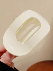 Bộ 4 kẹp tóc/1 kẹp tóc nhựa nhẹ, kích thước lớn 9.4cm/3.7in dành cho nữ, màu đen bóng, trắng, kaki, đỏ. Kiểu dáng thời trang, đa năng, cao cấp, thanh lịch, đơn giản, màu trơn, phù hợp cho đi chơi hàng ngày, thường ngày, dự tiệc, đi biển, đi làm, kỳ nghỉ, tạo kiểu tóc, rửa mặt/gội đầu, trang điểm, phụ kiện trang phục, kẹp tóc, kẹp cài tóc, phụ kiện tóc, vẻ quyến rũ năm mới, phụ kiện đội đầu, ghim cài tóc. - Nhiều màu - Xem 3