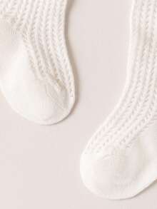 Lace Ruffle Princess Mesh Breathable Socks New Transfer Socks Pearl Socks Children Ankle Long Sock Summer Baby Girls Kids Toddler For 0-3Years - Beige - View 6