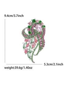 Women Brooch, Lapel Pin & Scarf Ring - Crystal Glass - View 9