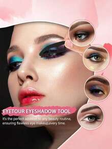 6/3/2/1 件套眼妆辅助工具，眼影印章模板，眼影助手，眼影工具和化妆刷，1 支眼影刷，眼妆工具，美容工具，新手眼妆助手，眼妆美容工具，适合初学者的平价美容工具，圣诞礼物，化妆品，化妆工具，价格实惠，礼物，女士礼物，圣诞礼物