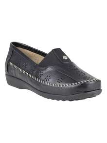 Women Loafers Shoes - Black - View 5