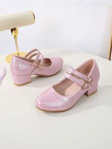 Versatile High Heels For Teenagers, Vacation & Party, Casual Fashion Campus Student Shoes, Ballet Princess Pumps - Pink - View 3