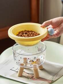 1个高品质宠物碗，防滑防溢猫狗碗，适合客厅、阳台、花园等场所的小型猫狗使用。