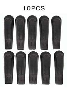 5 cái/10 cái chặn cửa, chặn cửa không cần khoan, chặn cửa chống gió, khung cửa - màu đen - Xem 10