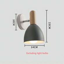 1pc Nordic Macaron Wall Lamp, Bedroom Bedside Lamp, Modern Minimalist Dining Room Hallway Staircase Living Room Lighting, Night Light - Small Macaron Wall Lamp - View 16