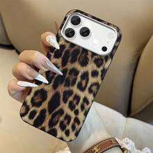 Fashion Leopard Print Design Pattern Large Hole Soft Phone Case, Compatible With IPhone17/IPhone17Pro/IPhone17Pro Max/IPhone17Air/IPhone16 15 14 13 12 11 Pro Max Fashion Phone Case - 棕色 - 查看 2