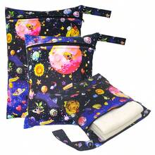 2 Sacos Impermeáveis (Tamanho M + Tamanho P), Impermeáveis e Reutilizáveis, com Zíper, para Viagem, Praia, Piscina, Natação, Fraldas de Bebê, Roupas Molhadas de Academia e Yoga, Roupas de Banho, Lenços Umedecidos, Presentes para Mulheres, Presentes de Natal, Ideias de Presentes para Mulheres