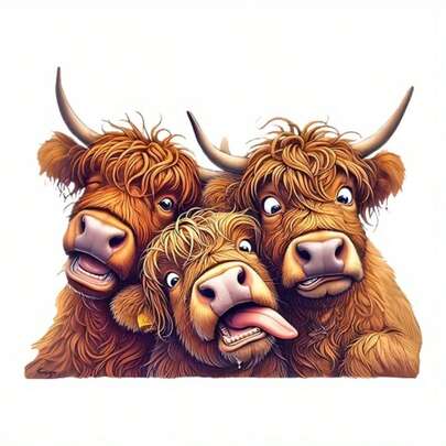 1 cái/2 cái/3 cái Miếng dán decal ủi nóng Highland Cow DIY bằng sắt DTF Miếng dán sắt chuyển nhiệt Miếng dán thiết kế chuyển nhiệt có thể giặt được Miếng dán thiết kế trang trí quần áo mùa xuân hè tự làm cá nhân