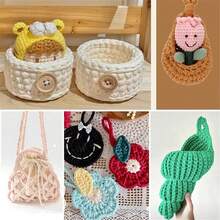 1/3 Pcs T-Shirt Yarn, Woven Fabric Knitted Yarn, Used For Crocheting And Knitting Bags, Cushions, Dolls, Handicraft Crochet Projects - Multicolor - View 8