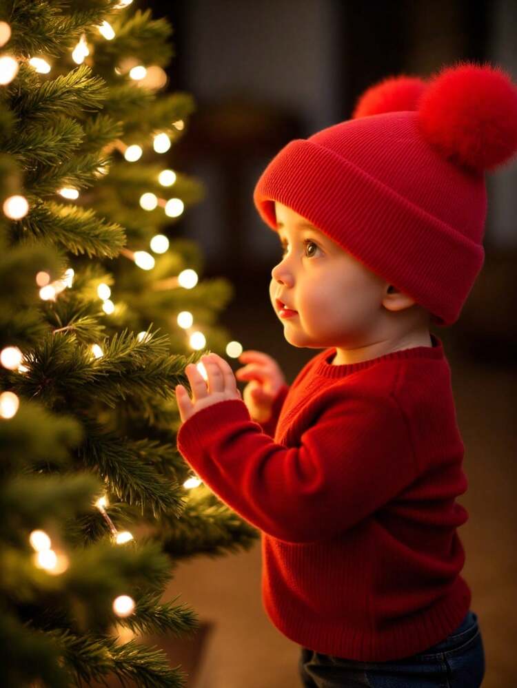 1pc Soft, Warm & Comfortable Knit Baby Hat, Suitable For Boys And Girls Outdoor Use In Autumn/Winter - Multicolor - View 2