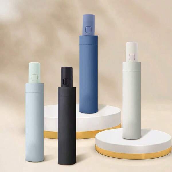 1 pieza de paraguas automático de alta calidad con 16 varillas, resistente al viento y la lluvia, adecuado para uso familiar y entretenimiento al aire libre tanto como paraguas de lluvia como de sol, que puede acomodar a varias personas (el diseño de doble varilla de color se puede combinar libremente), adecuado para la escuela, la oficina, el hogar y los viajes.