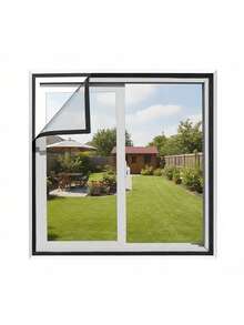 Black Window Screen – Hook & Loop Easy Install, Reusable Mosquito Net For Spring & Summer Home Use