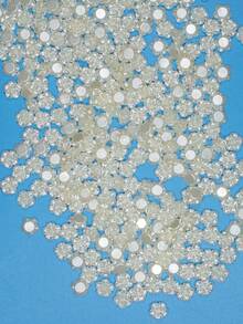 50/100 Stücke Mini Beige Rose Deko, 12mm Kunstharz Perlenblume Deko - Basteln, Scrapbooking und Hochzeitsdekoration, Bouquet Accessoires