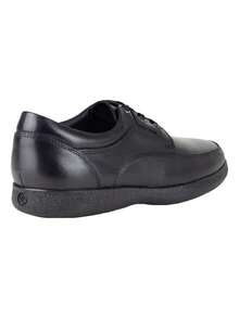 Zapato Negro Gino Cherruti Semi Vestir Hombre Casuales Dress Shoes for Men Stylish Comfortable Formal Footwear Black Leather Office Shoes - Negro - Ver 4