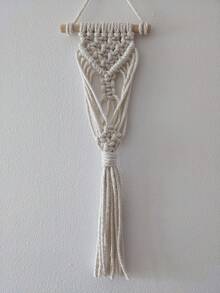 Air Plant Holder Mini Plant Hanger Macrame Hanging - White - View 8
