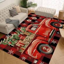 1/2/3 Pcs Thickened 0.47 Inch/1.2 Cm Christmas Doormat Set, Christmas Kitchen Mat With Christmas Tree And Red Christmas Truck Pattern, Absorbent Non-Slip Kitchen Floor Mat, Hallway Runner, Bedroom Bedside Rug, Home Decor, Christmas Decoration - Multicolor - View 15