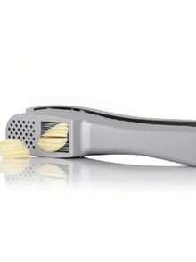 1pc Multifunctional Garlic Press, Two-In-One Garlic Press, Manual Garlic Grater, And Garlic Cutter,  Aluminum Alloy Garlic Crusher, Metal Garlic Mincer, Washable Garlic Grater, Kitchen Garlic Press, Ginger Juice Extractor, Garlic Press Tool - Silver - View 5