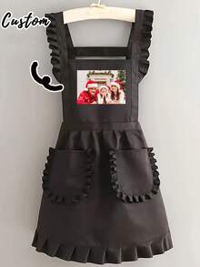 Grembiuli antipolvere personalizzati - Grembiuli senza maniche personalizzati in stile nordico per uomo e donna per la casa e la cucina, grembiuli personalizzati per cucina e cottura, grembiuli senza maniche antipolvere unisex, regali per feste, matrimoni, fidanzamenti, famiglia, feste, anniversari, Natale